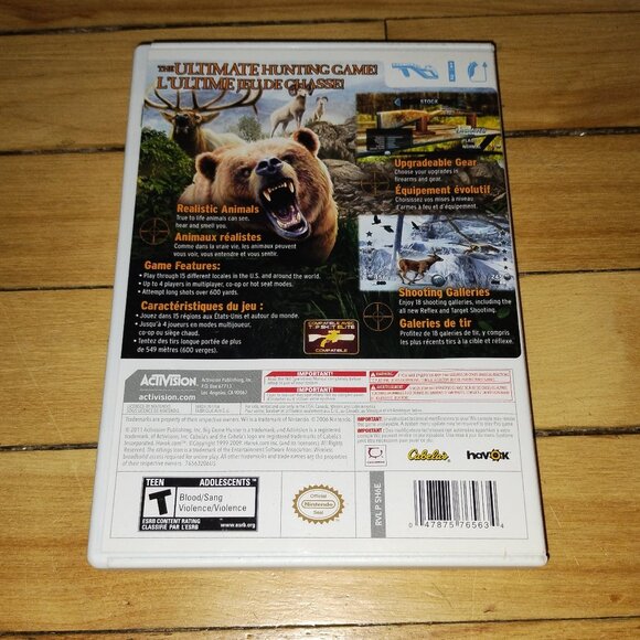 Cabela's Dangerous Hunts 2011 With Gun Controller (Nintendo Wii, 2010) - Picture 9 of 9